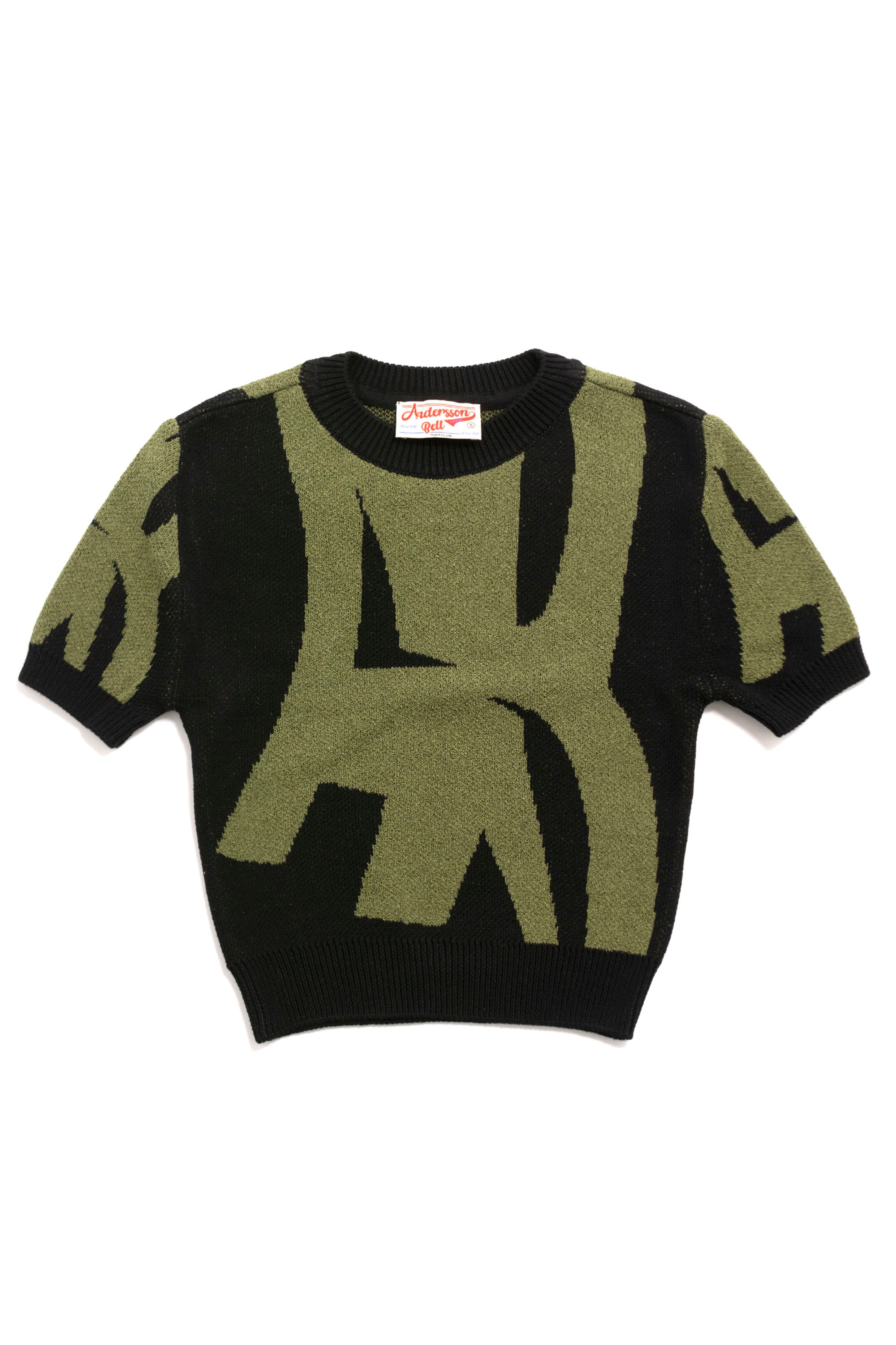 Andersson Bell SS23 NEW AB LOGO JACQUARD KNIT / BLK - NUBIAN