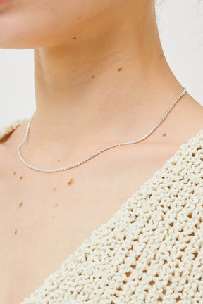 SILVER ROPE CHAIN NECKLACE_VER. 02 / SIL