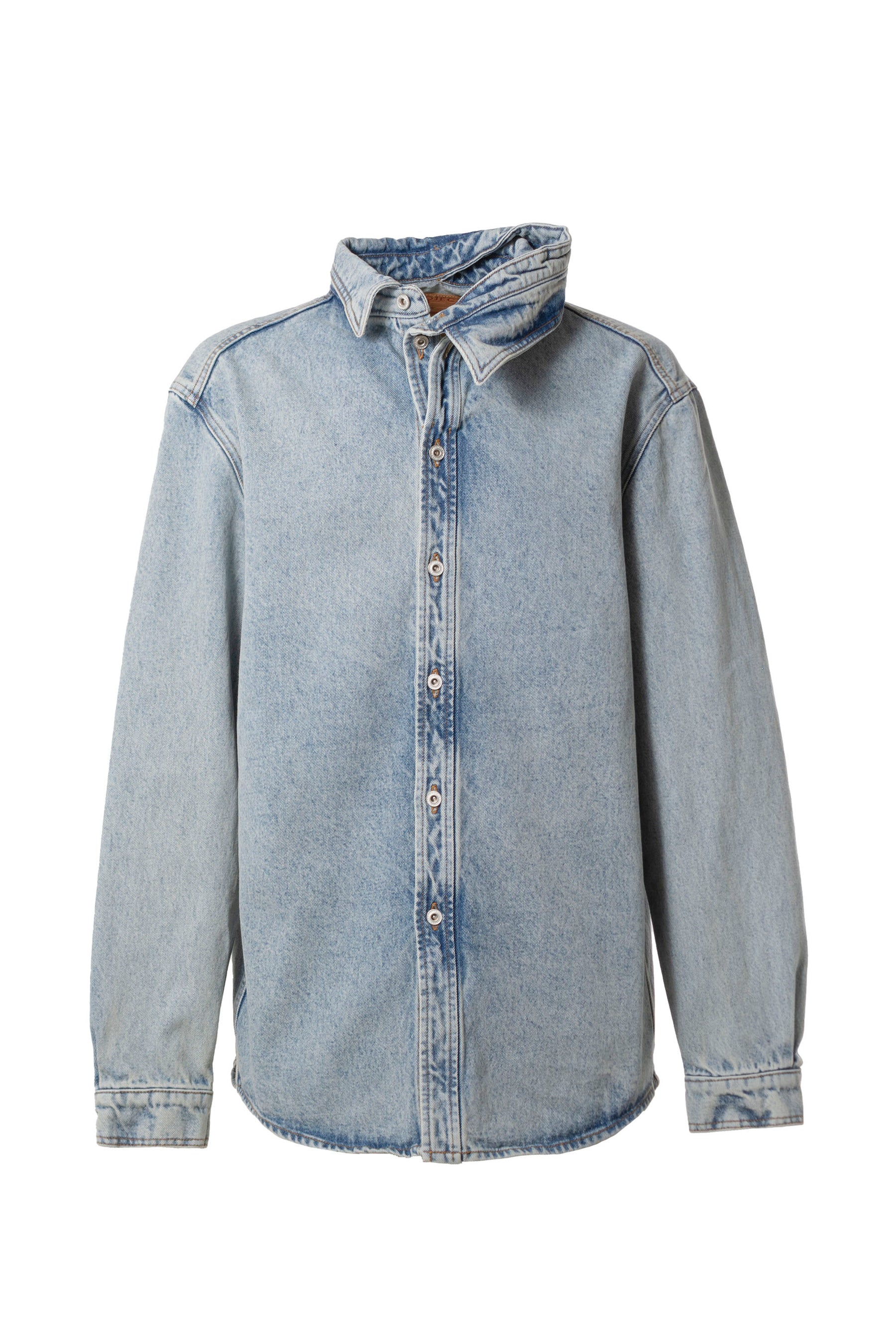 Y/PROJECT ワイプロジェクト SS23 DOUBLE COLLAR DENIM OVERSHIRT / L