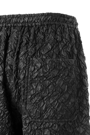 TOGA VIRILIS SS23 QUILTING SHORT PANTS / BLK - NUBIAN