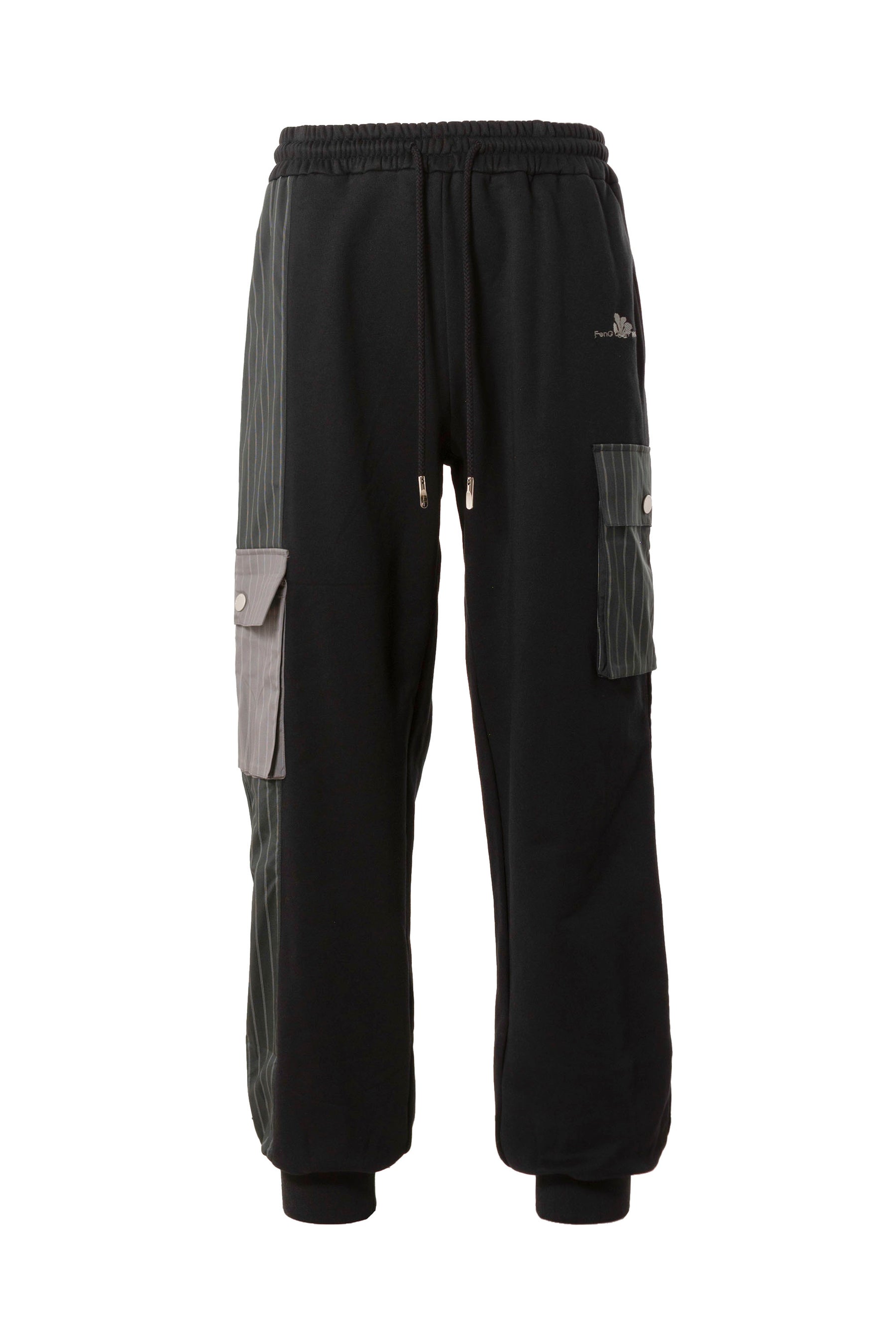 FenG CHen WANG SS23 STIPE POCKET SWEATPANTS /_ BLK - NUBIAN