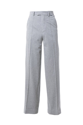 VETEMENTS FW22 MENS WIDE LEG JERSEY TAILORED PANTS / GRAY - NUBIAN