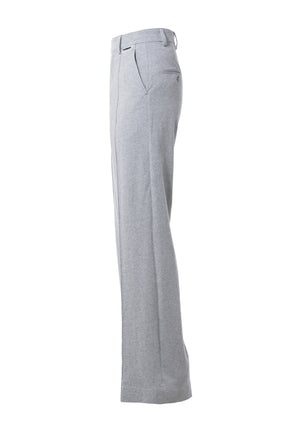 VETEMENTS FW22 MENS WIDE LEG JERSEY TAILORED PANTS / GRAY - NUBIAN