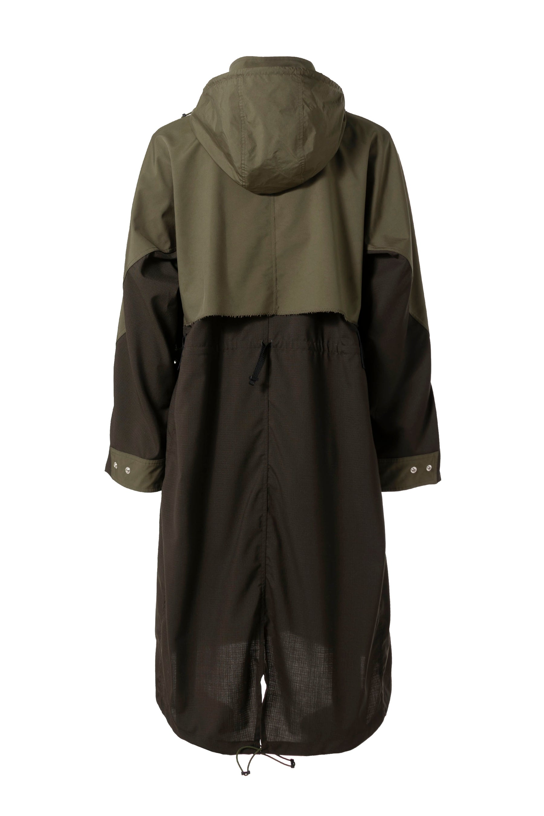 TOGA VIRILIS SS23 TAFFETA BONDING COAT / KHA - NUBIAN