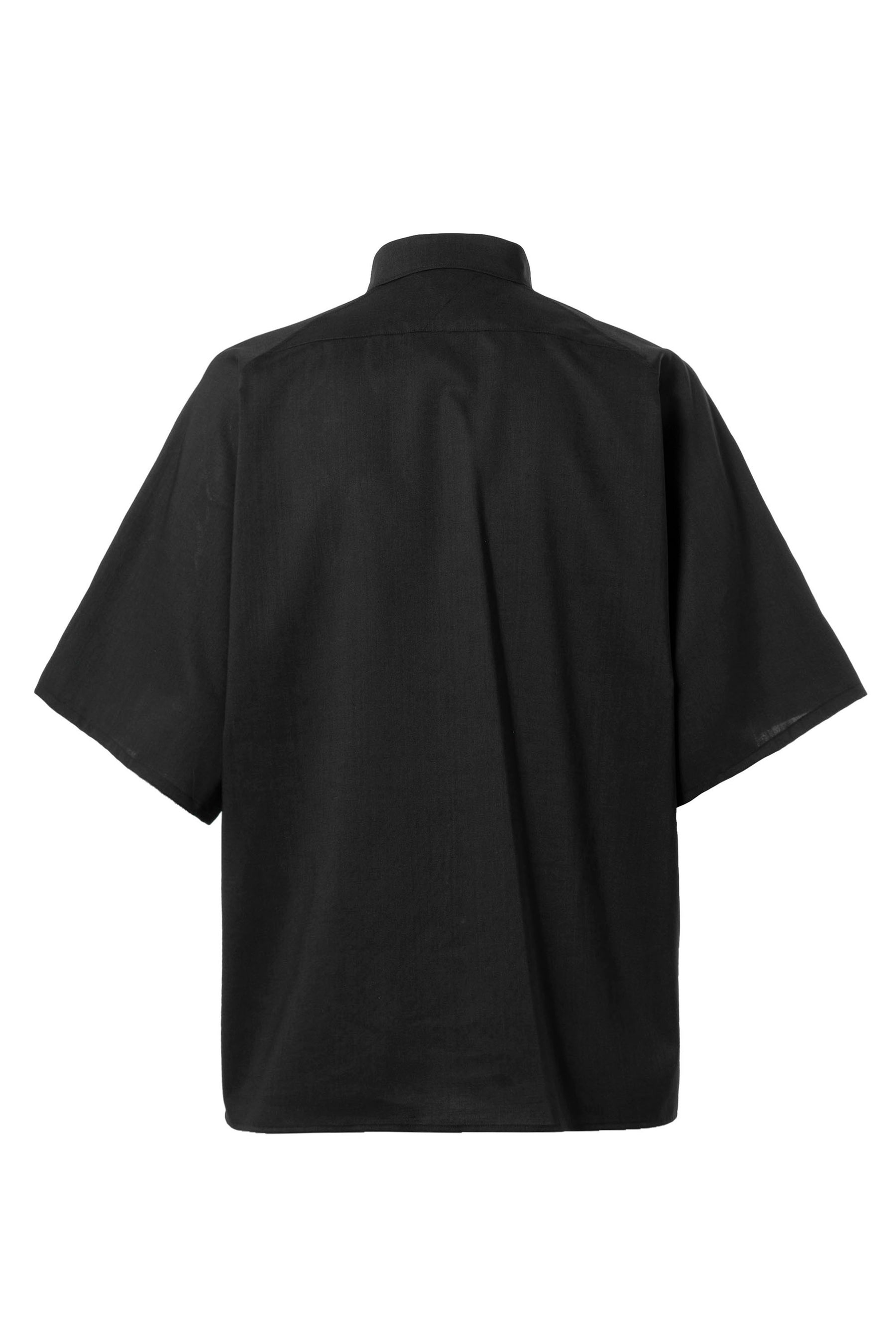 White Mountaineering SOLOTEX WIDE SLEEVE SHIRT / BLK - NUBIAN