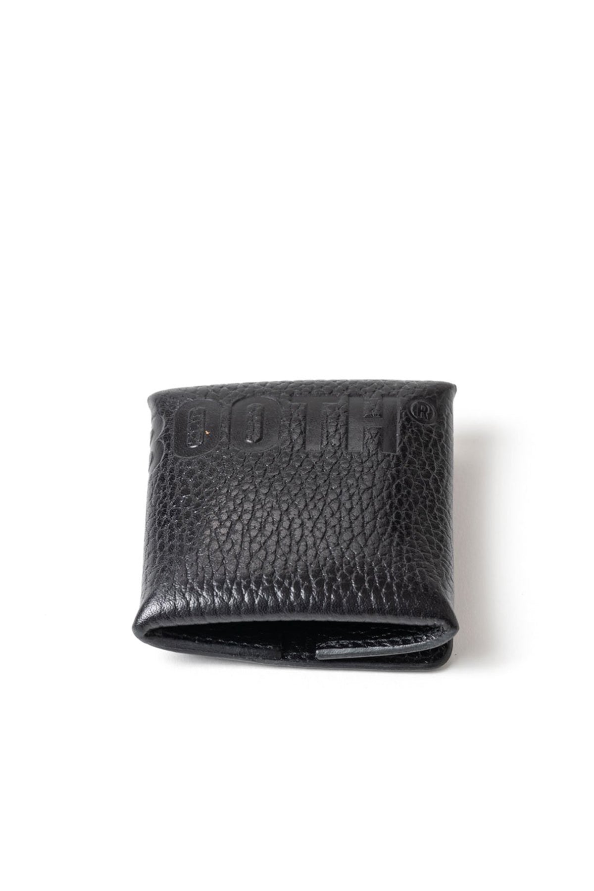 LEATHER COIN CASE / BLK
