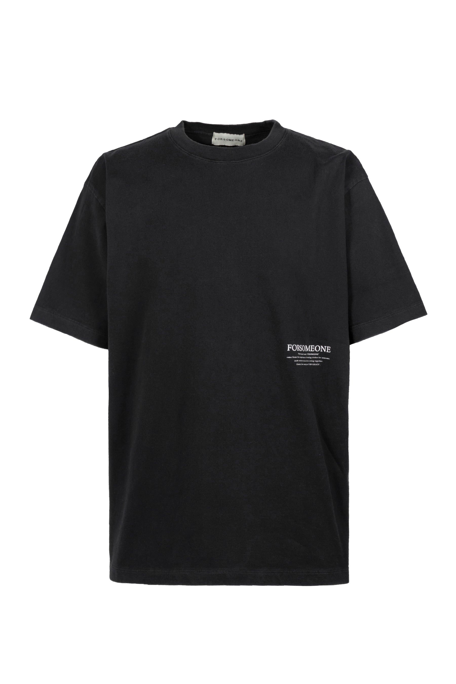 FORSOMEONE SS23 CL LOGO TEE / BLK - NUBIAN