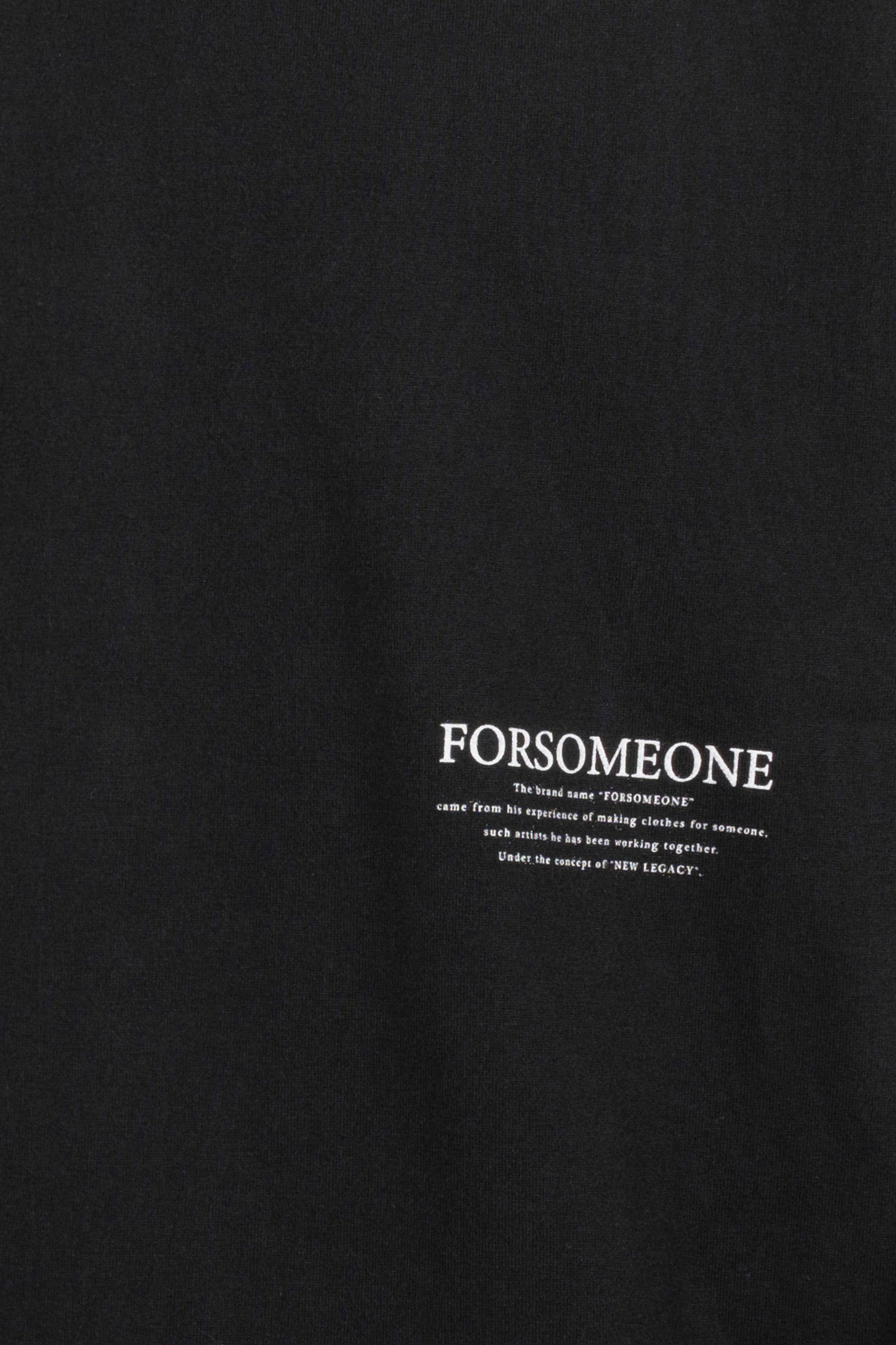 FORSOMEONE SS23 CL LOGO TEE / BLK - NUBIAN