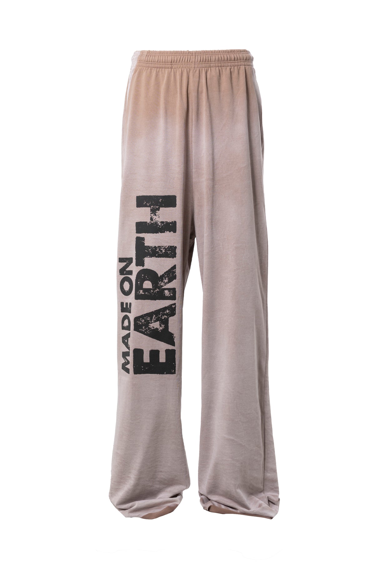VETEMENTS MADE ON EARTH DOUBLE JERSEY SWEATPANTS / FADED BEI