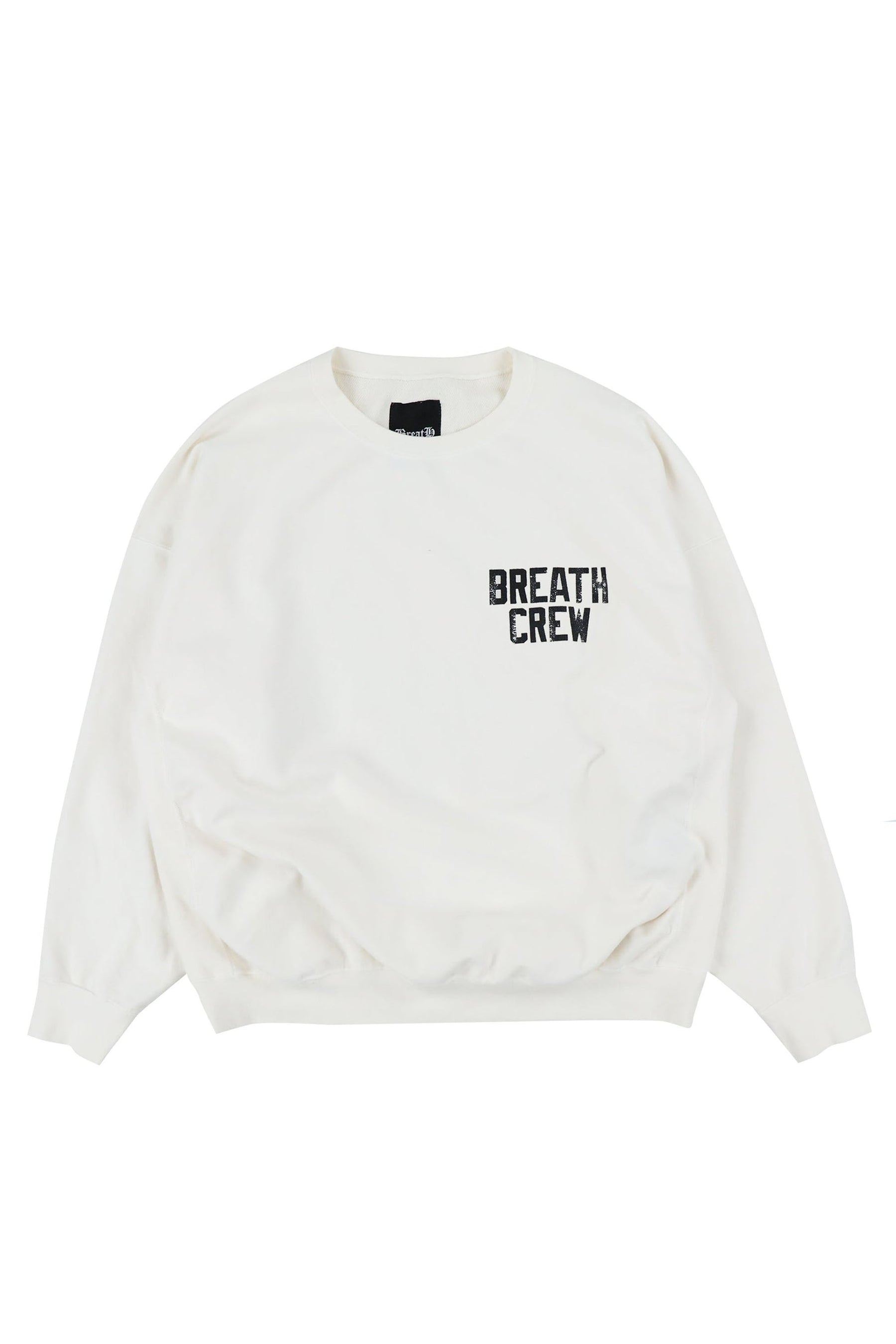 CRACK BREATH CREW SWEAT WHT RED