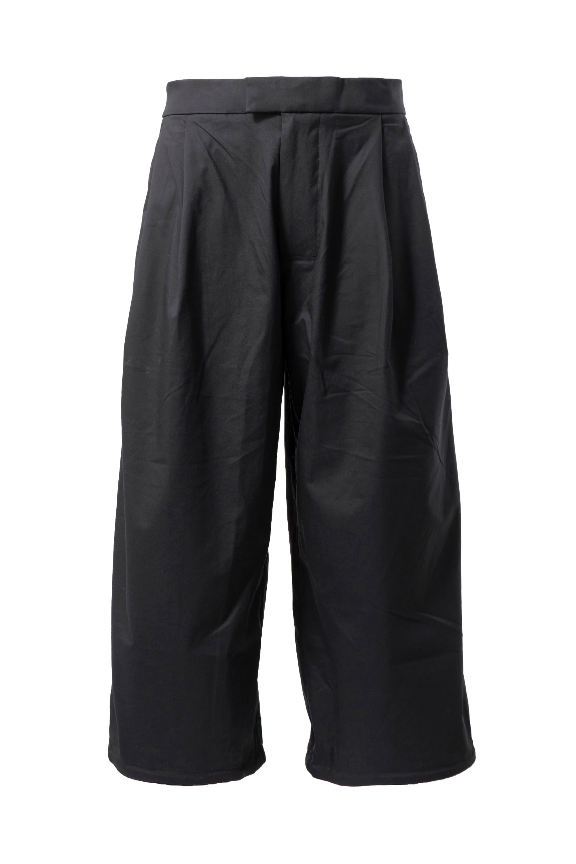 ACRONYM SS23 MICRO TWILL PLEATED TROUSER / BLK - NUBIAN