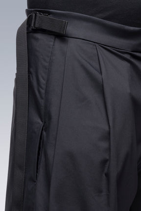 ACRONYM MICRO TWILL PLEATED TROUSER / BLK
