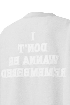 VETEMENTS UNKNOWN OVERSIZED MOLTON T-SHIRT / DIRTY WHT