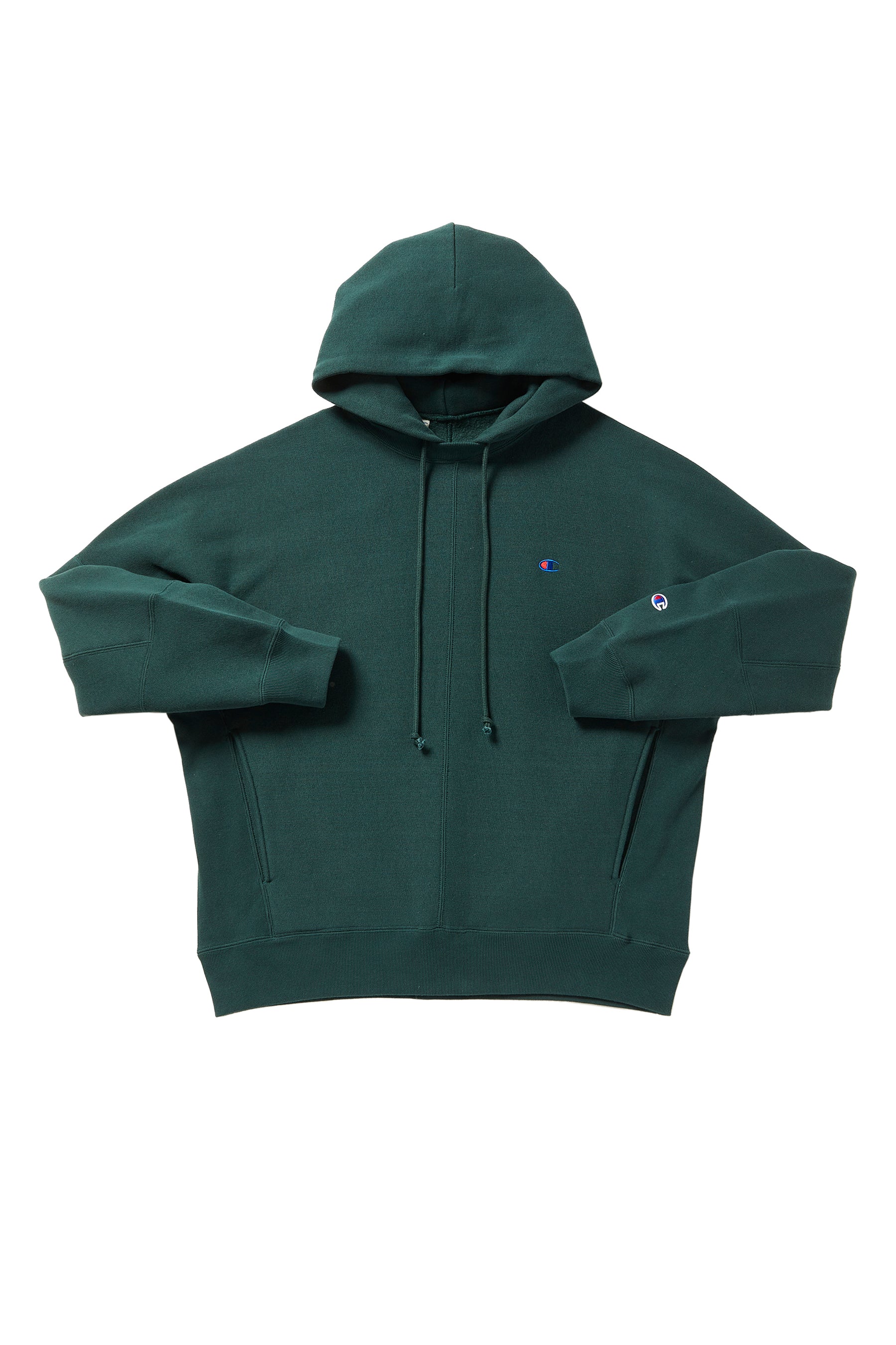 ×CHAMPION HOODED SWEATSHIRT / GRN