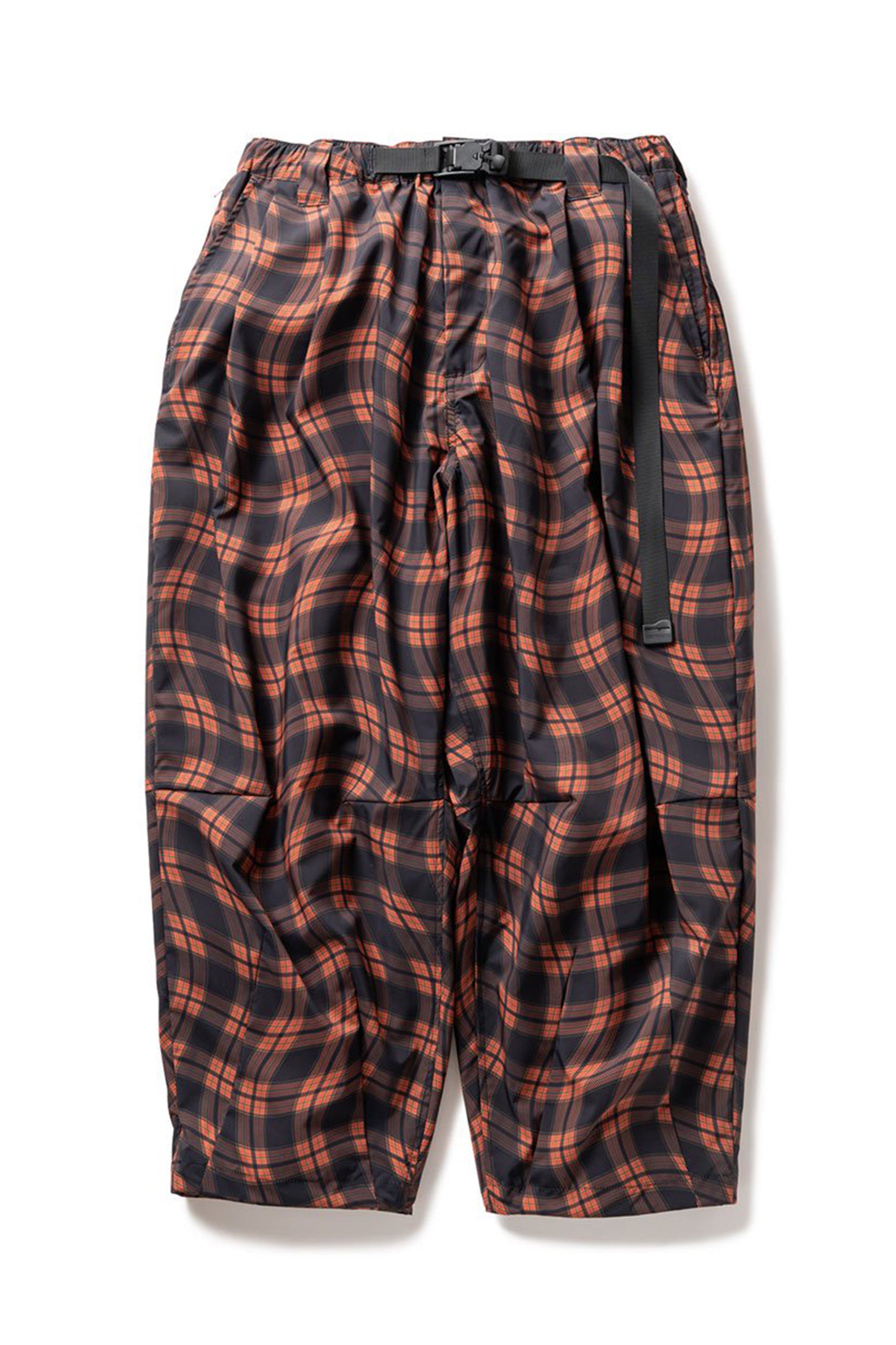 TIGHTBOOTH SS23 WAVEY PLAID BALLOON PANTS / ORG - NUBIAN