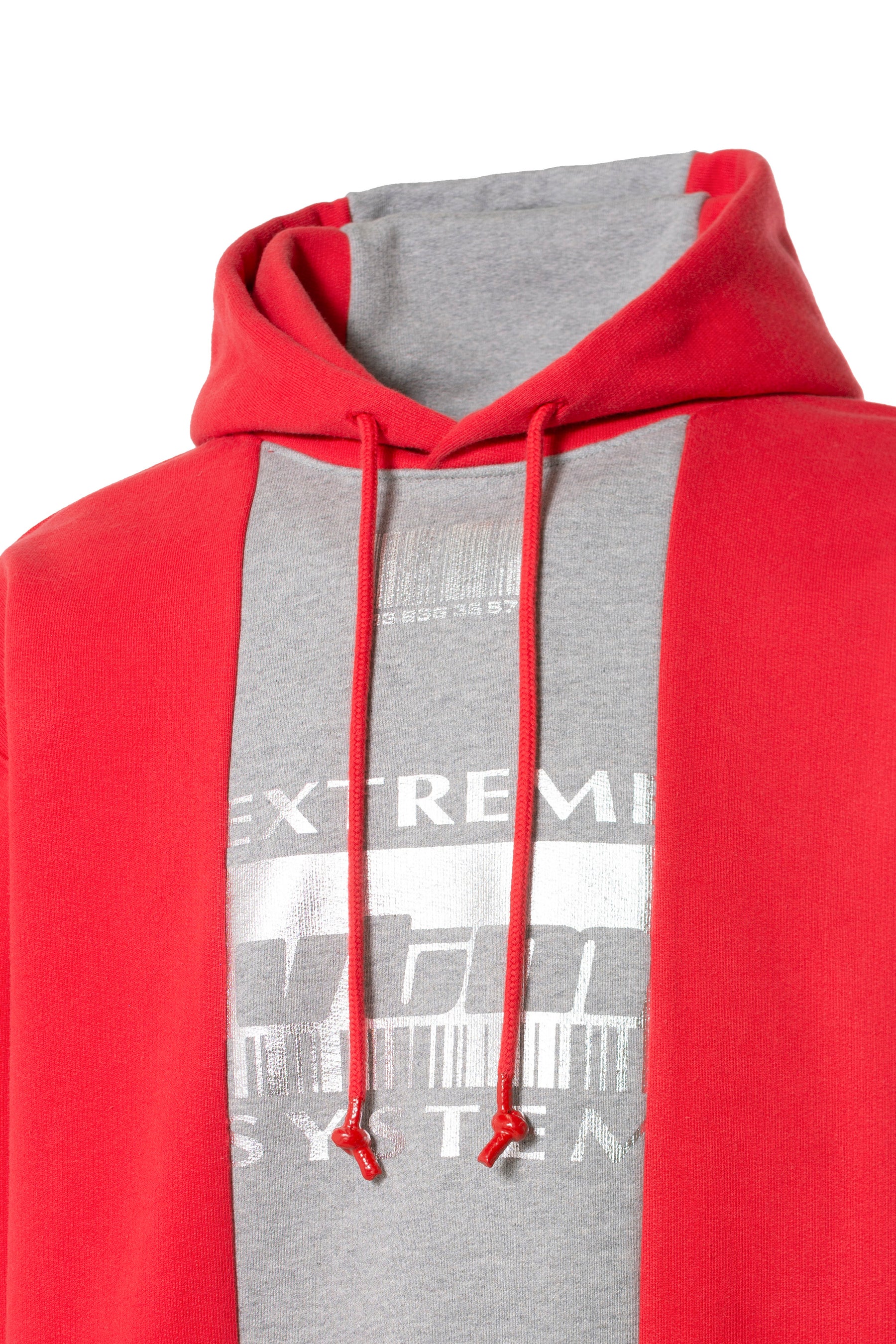 EXTREME SYSTEM HOODIE / RED GRY