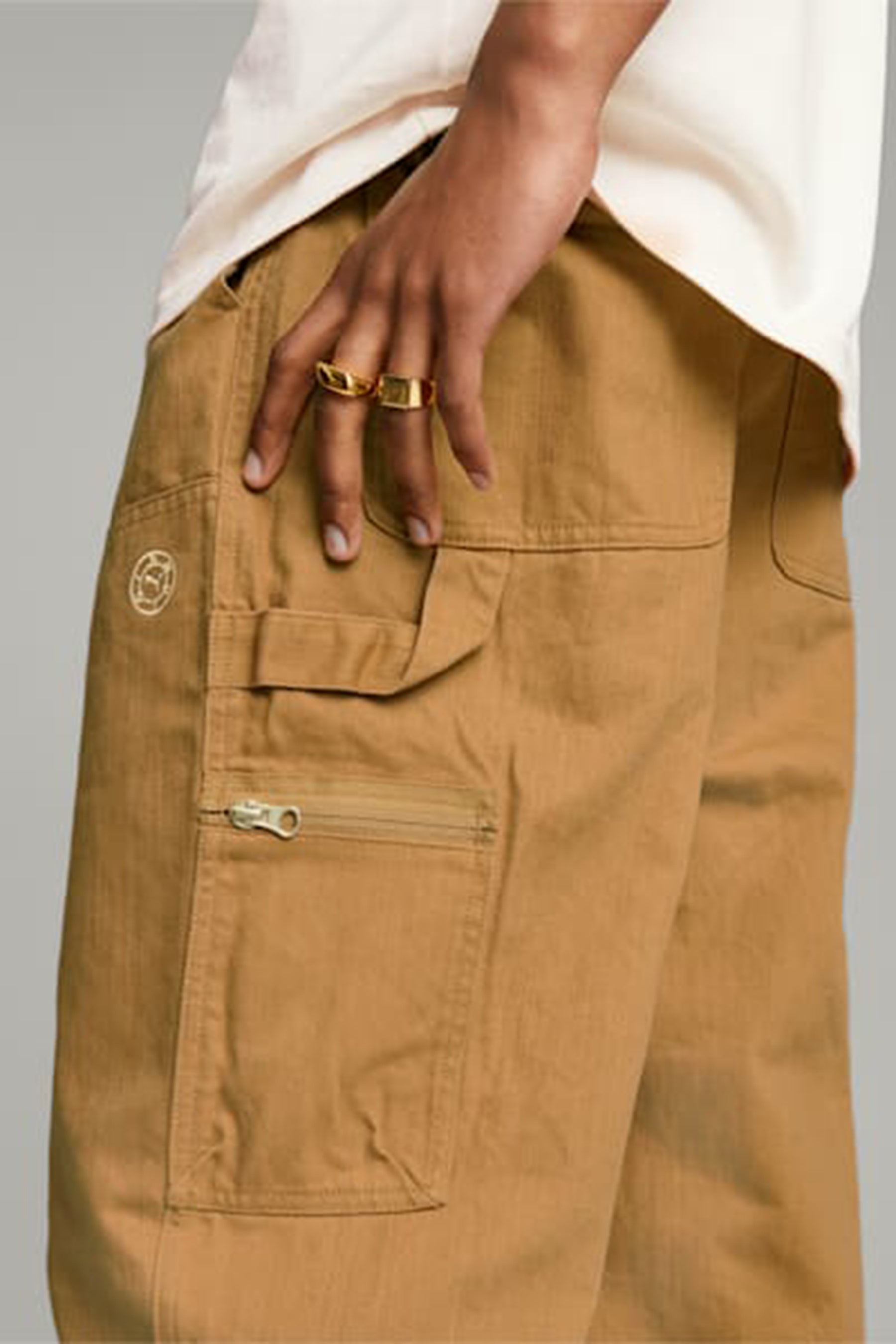 Carhartt WIP x RAMIDUS Fanny Pack M WIP White in Cotton - US