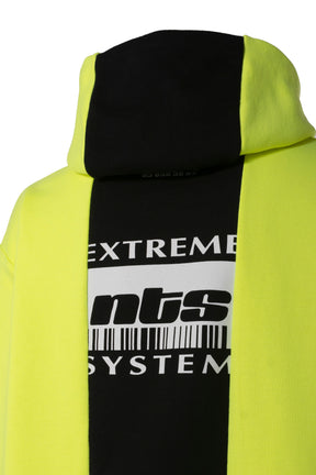 EXTREME SYSTEM HOODIE / FLUO YEL BLK