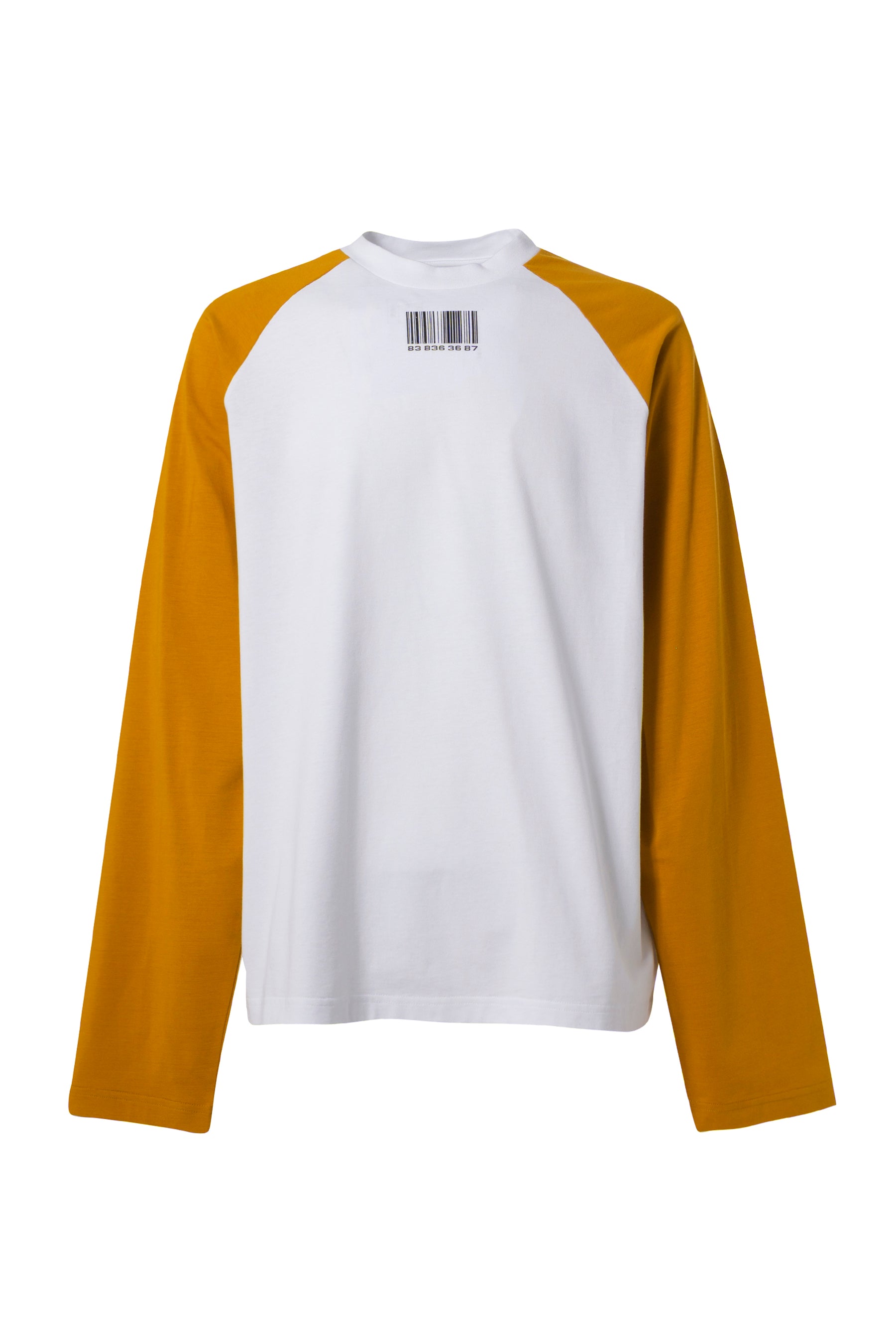 VTMNTS SS23 COLORBLOCK RAGLAN LONGSLEEVE / MUSTARD WHT - NUBIAN