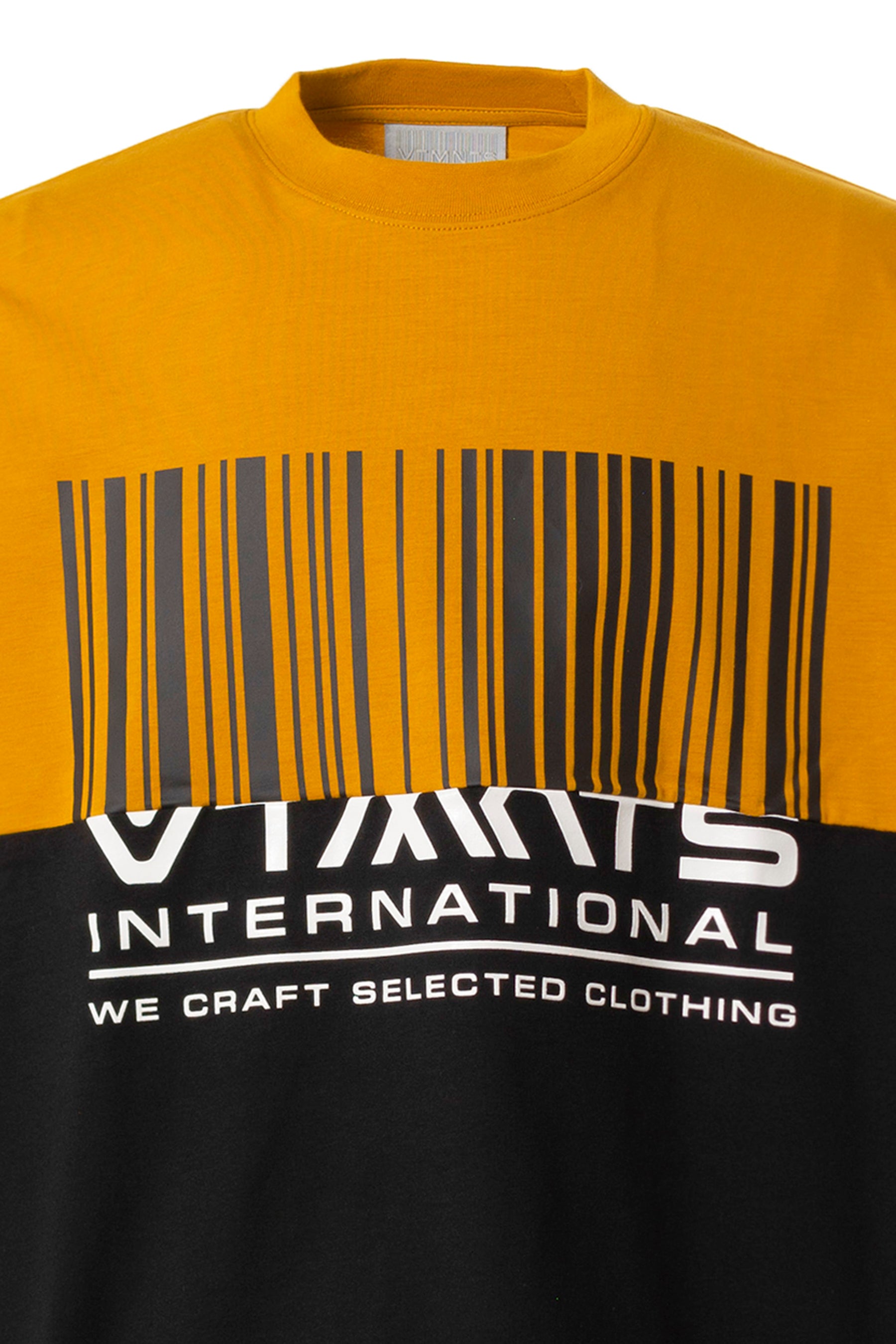 VTMNTS INTERNATIONAL T-SHIRT / MUSTARD BLK