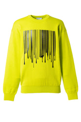 VTMNTS DRIPPING BARCODE SWEATER / YEL