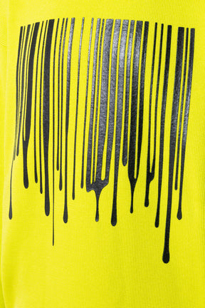 VTMNTS DRIPPING BARCODE SWEATER / YEL