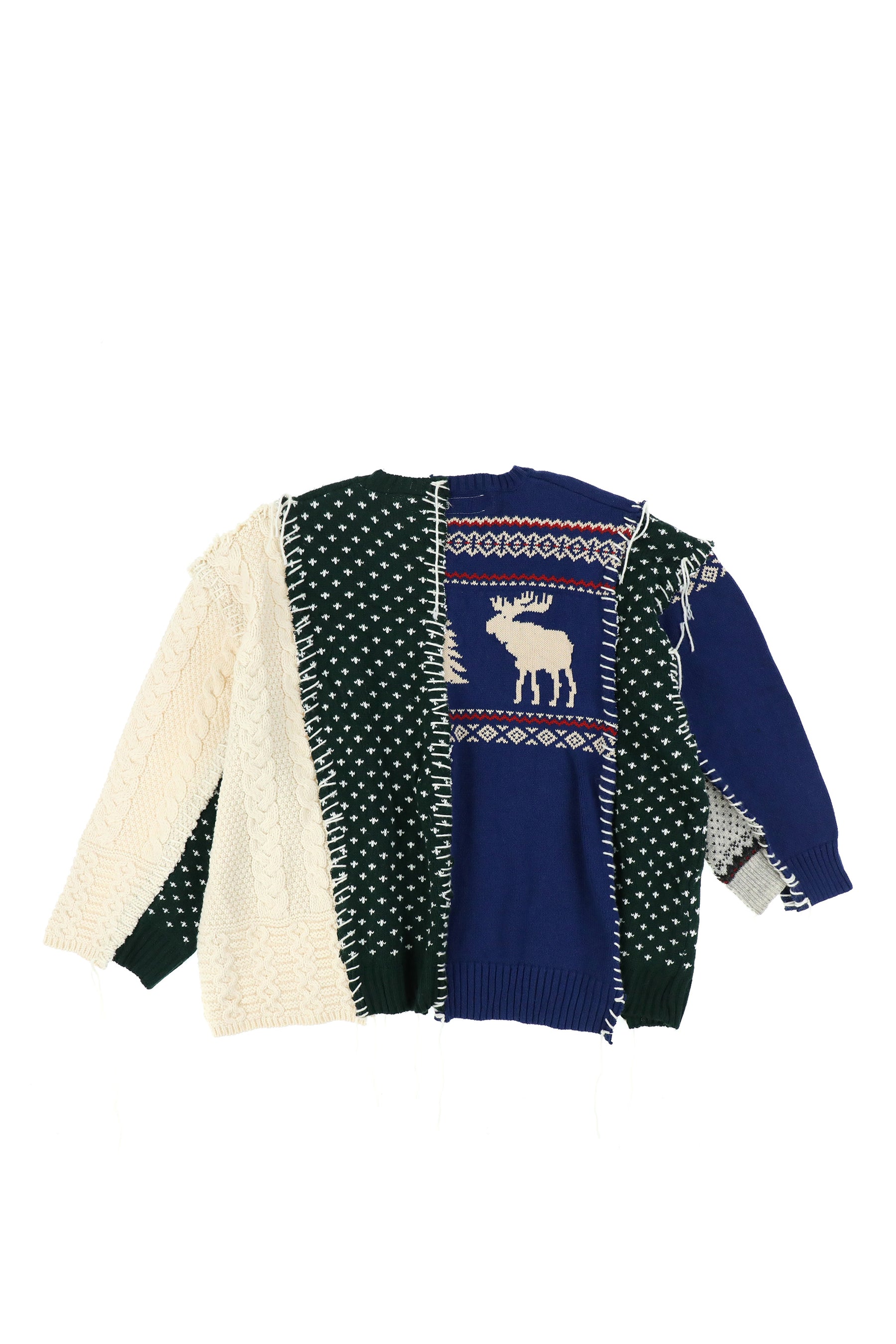 NORDIC COLLAGE SWEATER / ASSORT MULTI