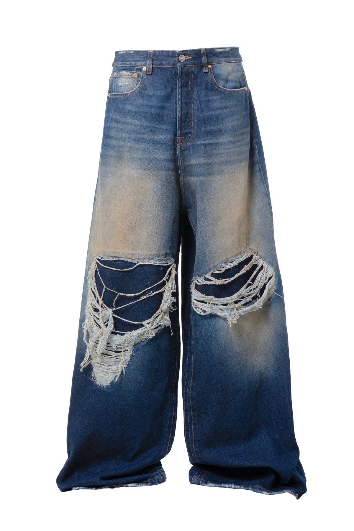 VETEMENTS PATCHED BAGGY JEANS
