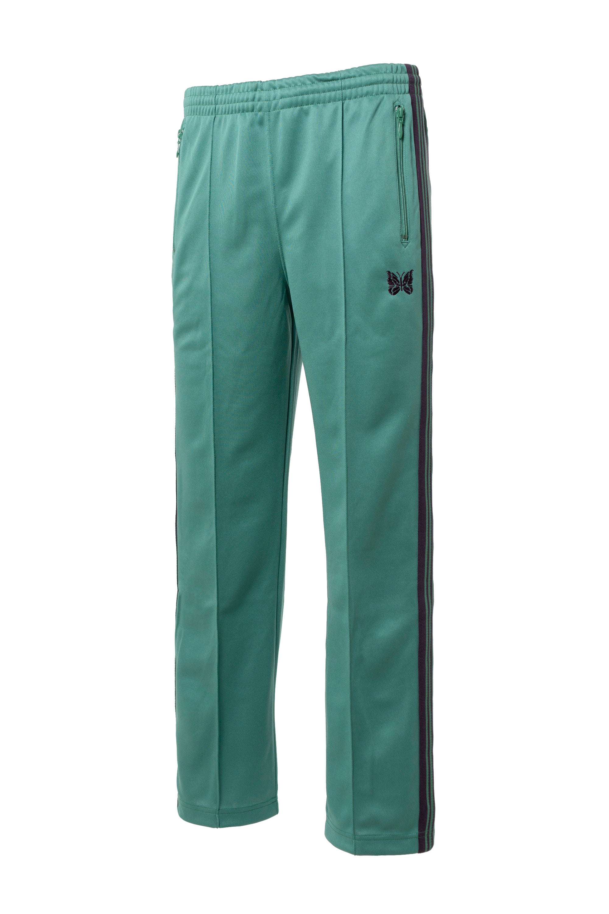 Needles SS23 TRACK PANT - POLY SMOOTH / EMERALD - NUBIAN