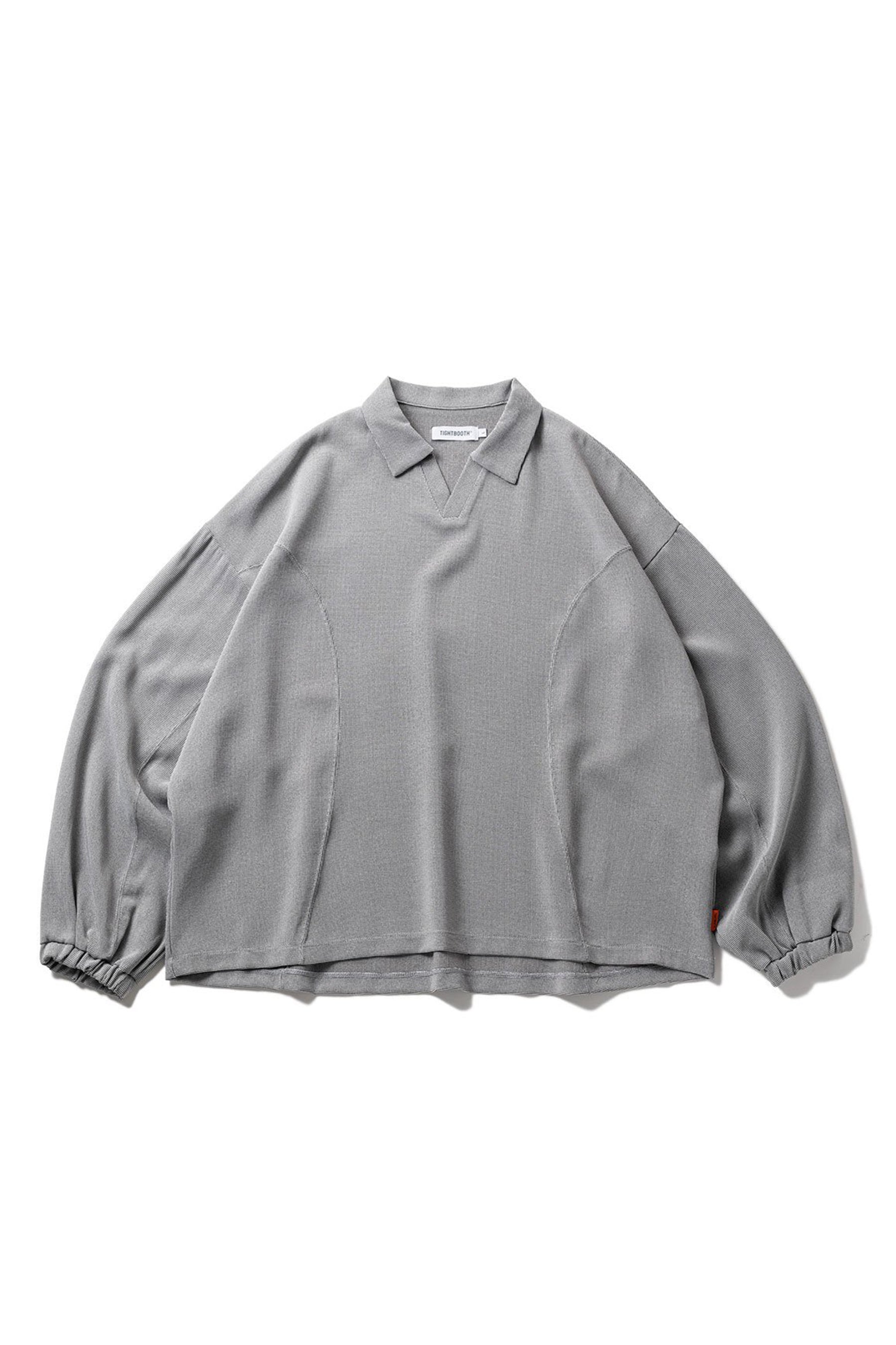 PIN HEAD LS OPEN SHIRT / GRY