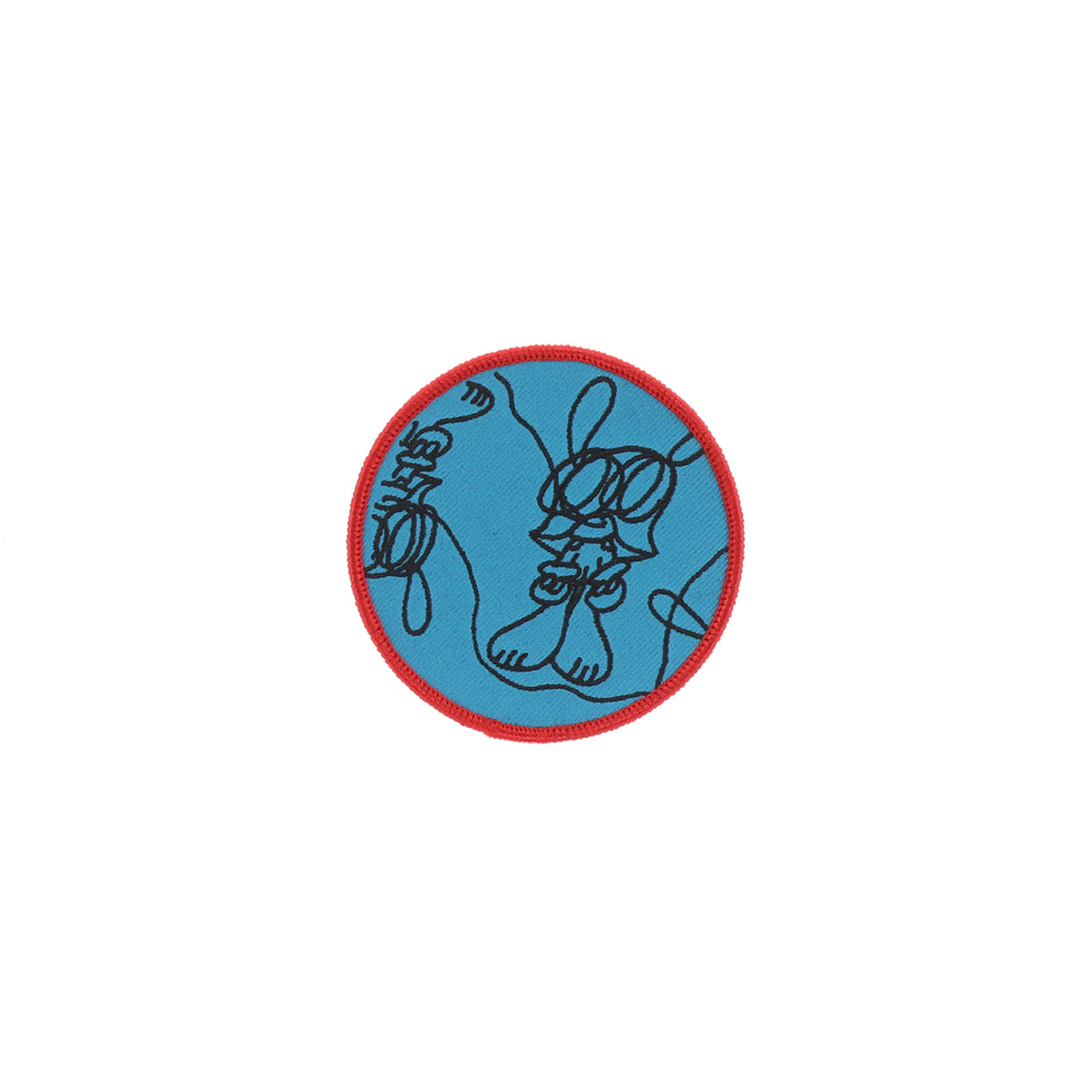 DRAWING PATCH PIN BADGE / BLUE