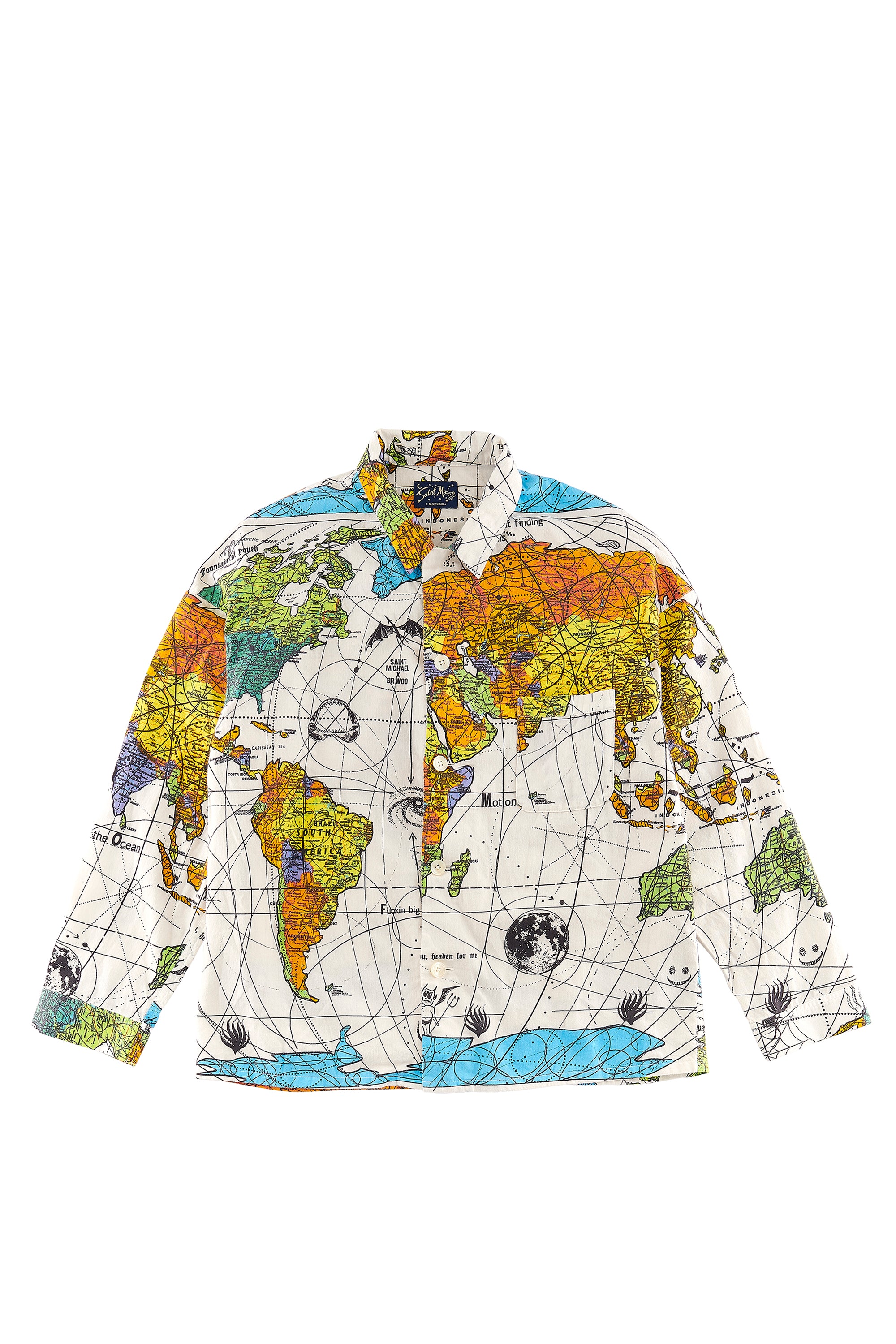 SAINT Mxxxxxx × Dr.Woo SS23 DW_PAJAMA SH/WORLD MAP