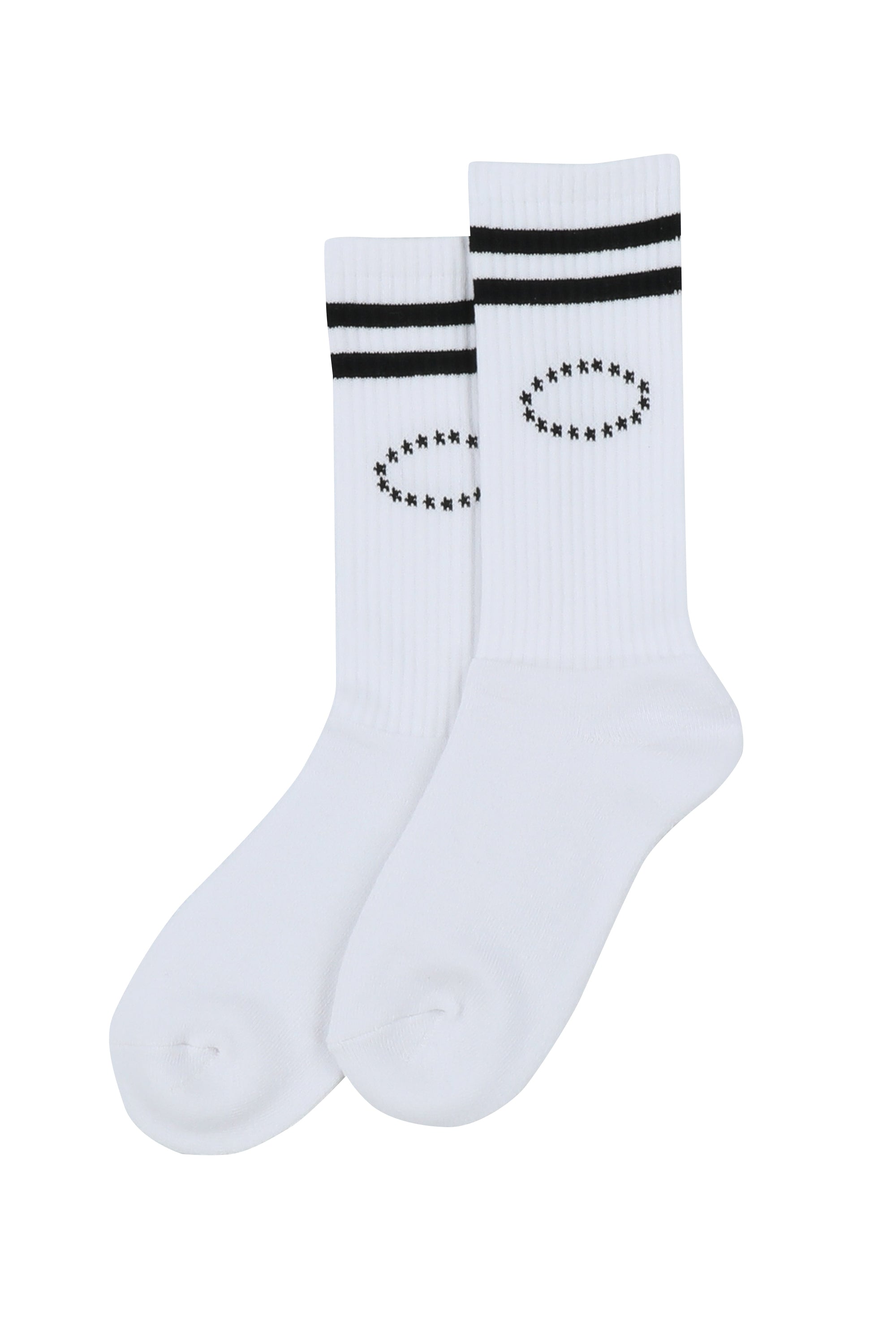 AFB エーエフビー FW22 STAR LOGO SPORTS SOCKS / WHT / OS - NUBIAN