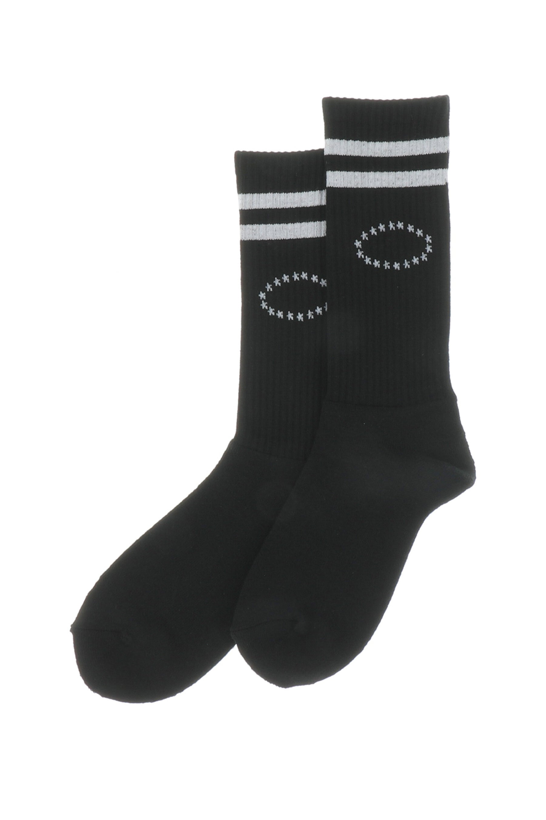 AFB エーエフビー FW22 STAR LOGO SPORTS SOCKS / BLK / OS - NUBIAN