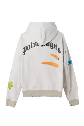 Palm Angels SS23 PALM NEON HOODY / O WHT MULTI - NUBIAN
