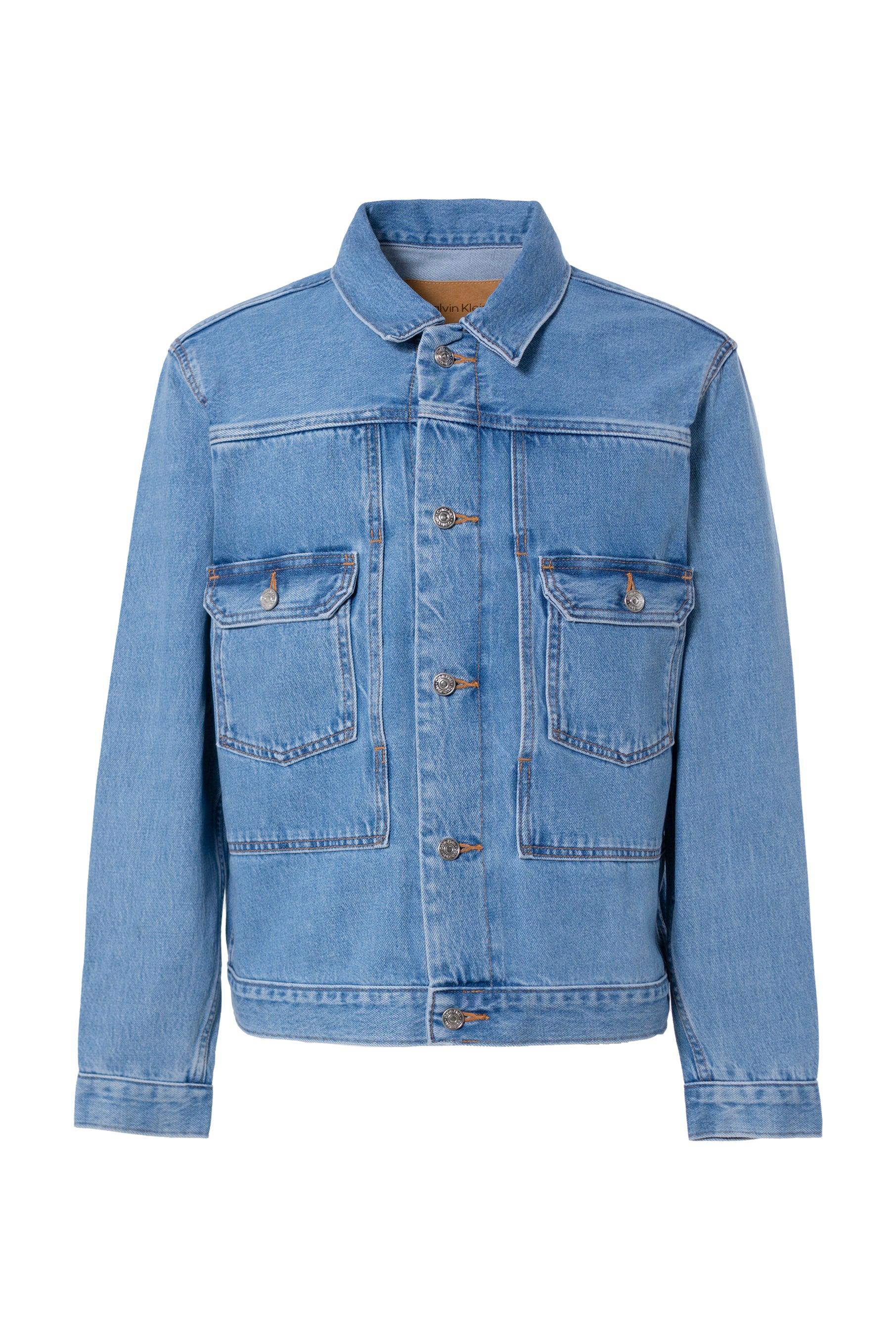 Calvin klein light wash denim jacket Clearance