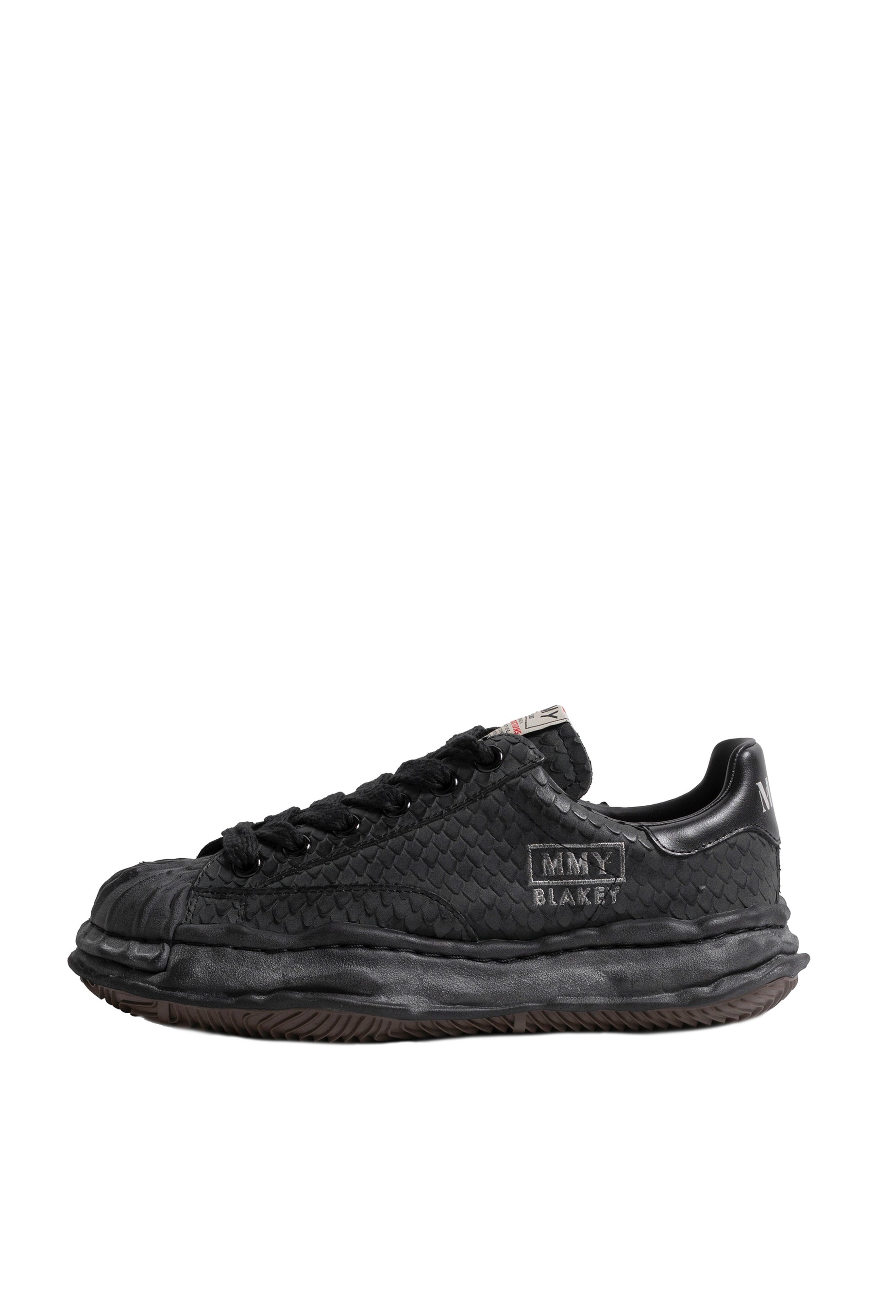 BLAKEY LOW EMBOSSED LEATHER / BLK BLK