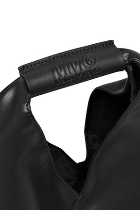 Japanese Flap Small Leather Shoulder Bag in Black - MM 6 Maison Margiela