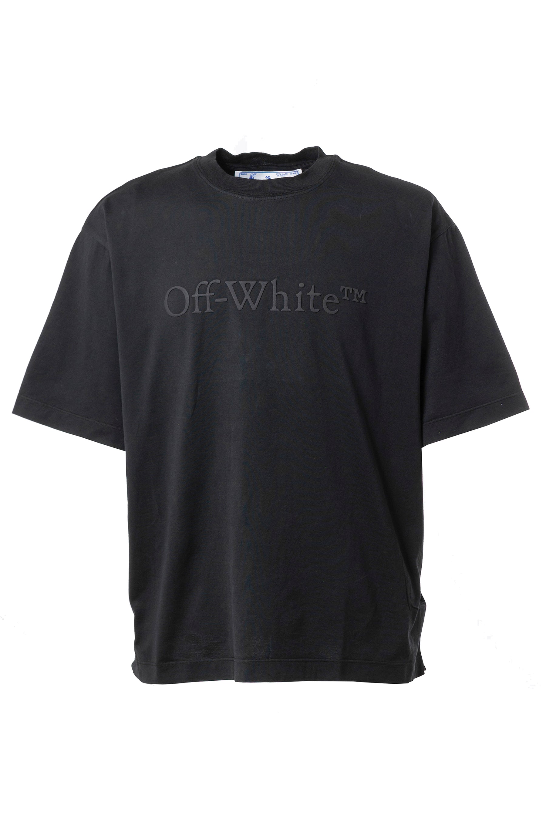 OFF-WHITE SS23 BOOKISH LAUND OVER SKATE TEE/ 1010 BLACK BLACK - NUBIAN