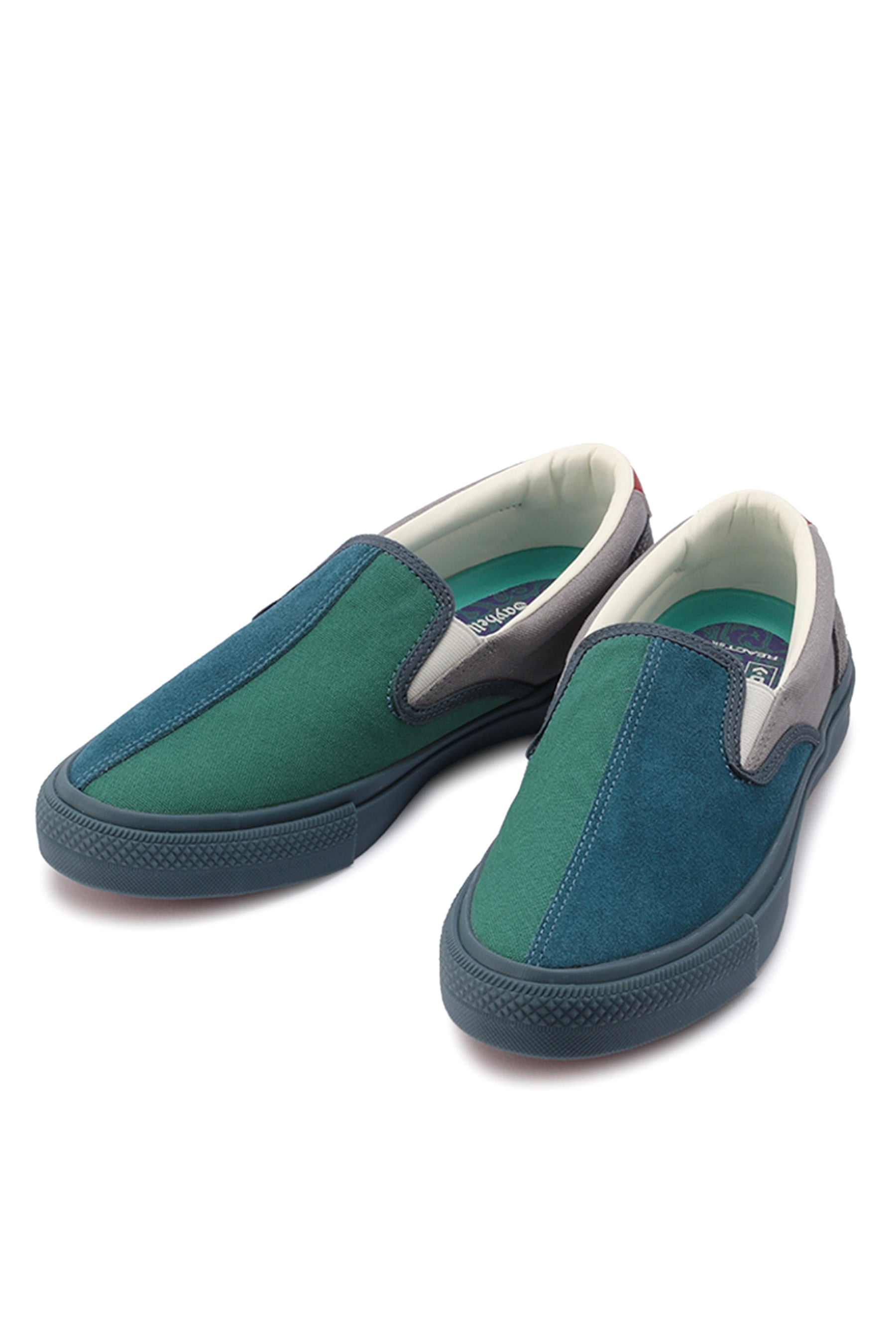 CS SLIP-ON SK SAYHELLO + / BLU GRN GRY