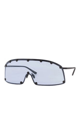 SUNGLASSES SHIELDING / BLK TEMPLE / NUBLUE LENS