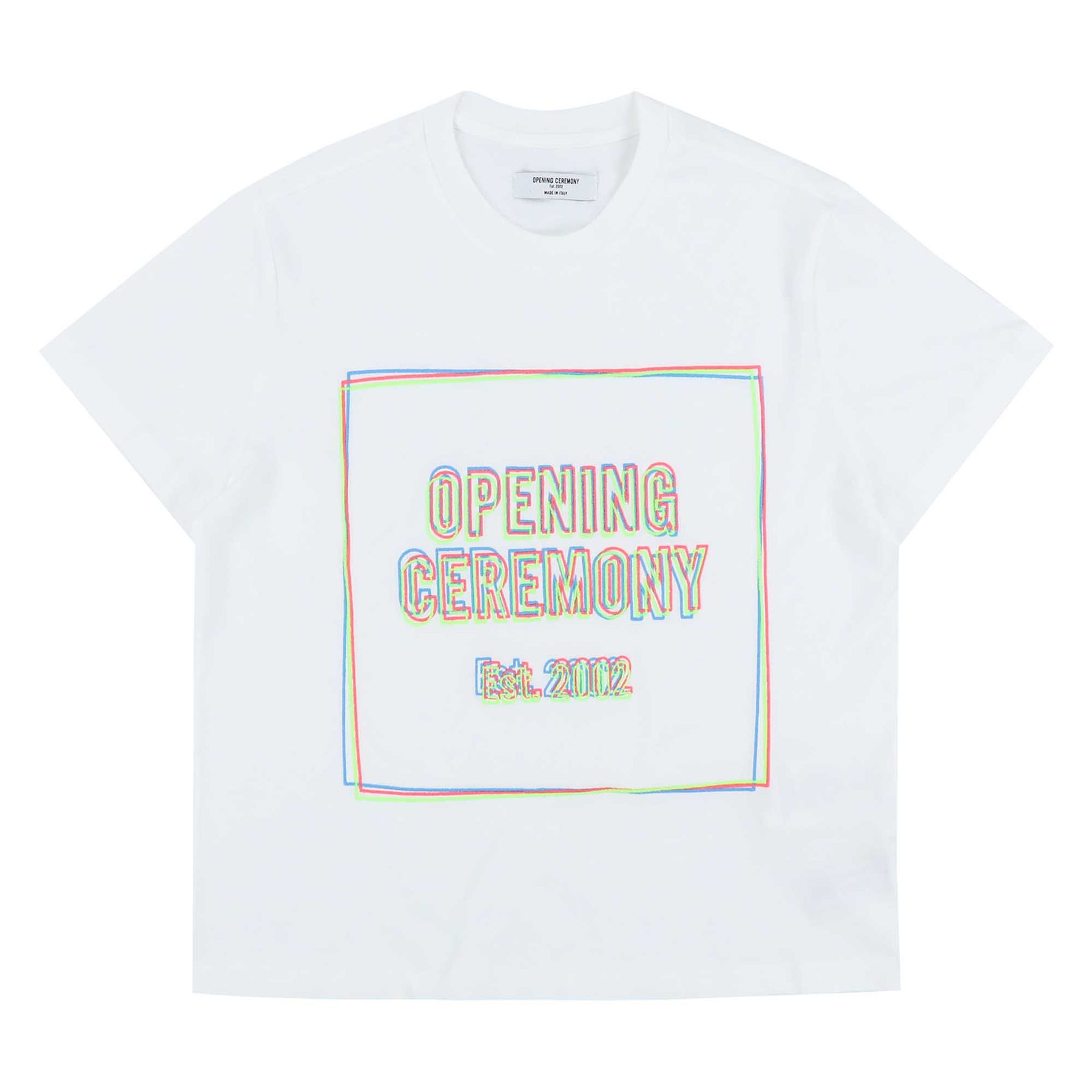 EMBRO.BOX LOGO FEM T-SHIRT / WHT MULTI