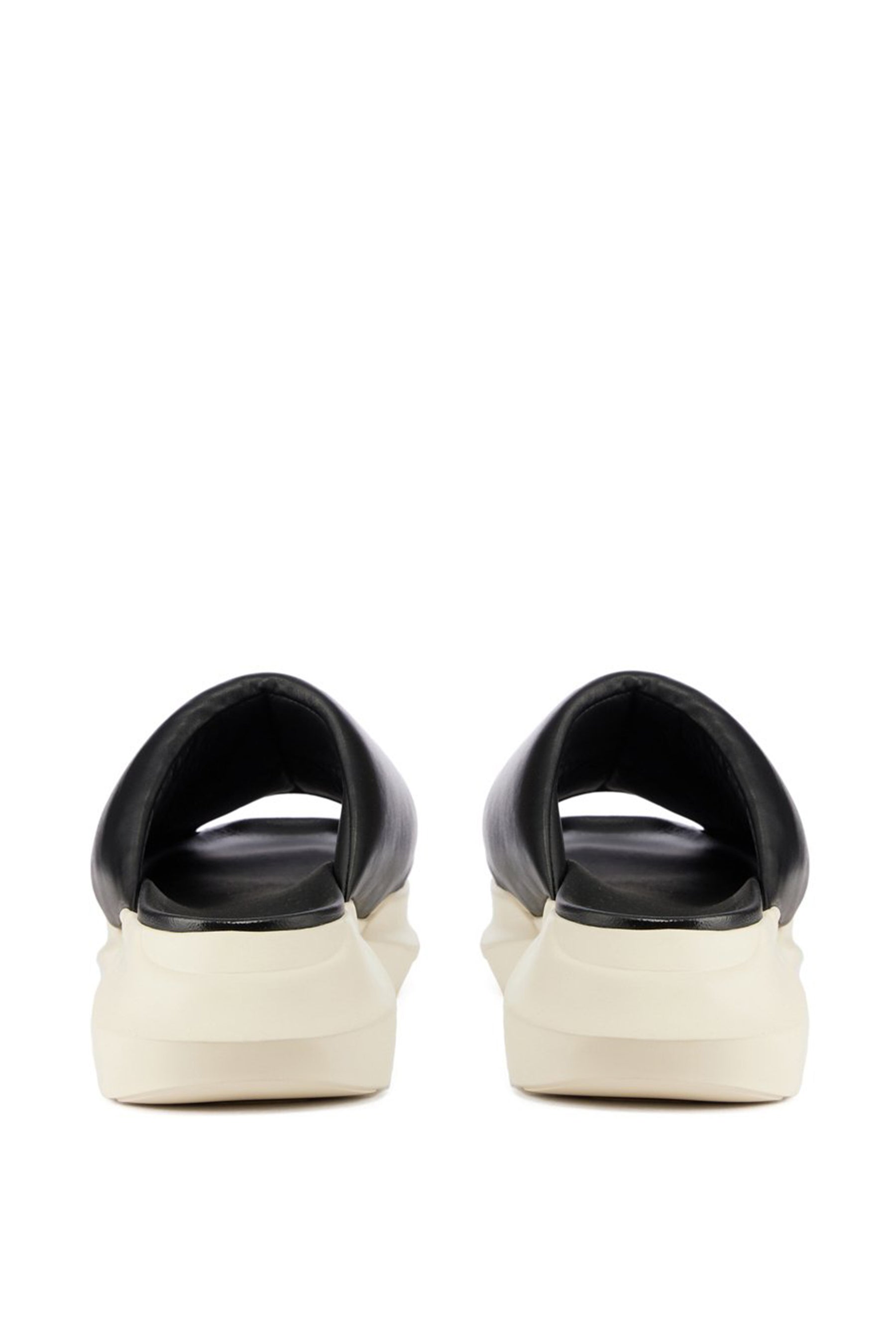 Rick Owens FW22 GETH PUFFER SLIDE / BLK MILK - NUBIAN