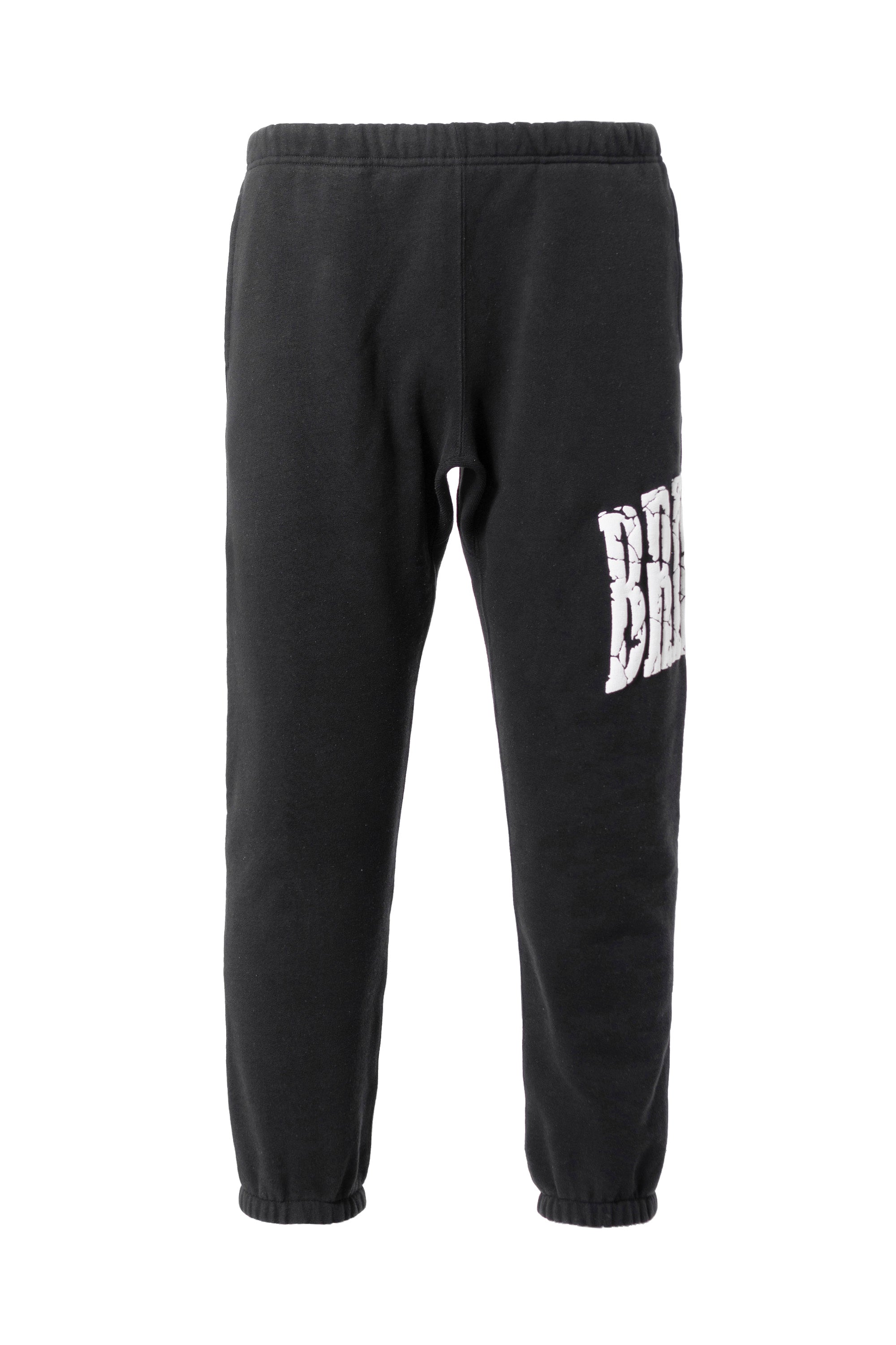 BREATH SS23 CRACK LOGO SWEAT PANTS / BLK - NUBIAN