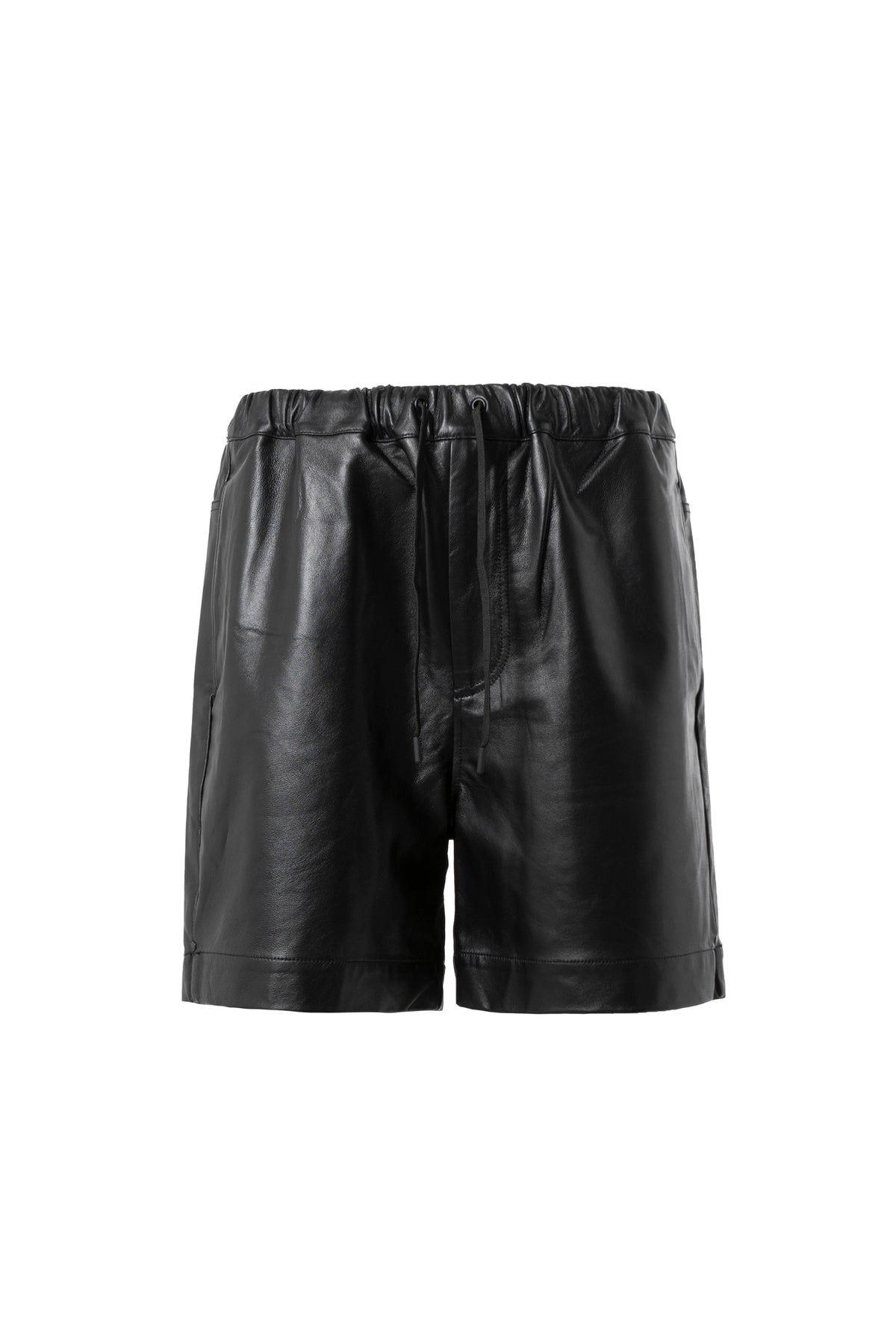 BREATH  LEATHER EASY SHORTS / BLK