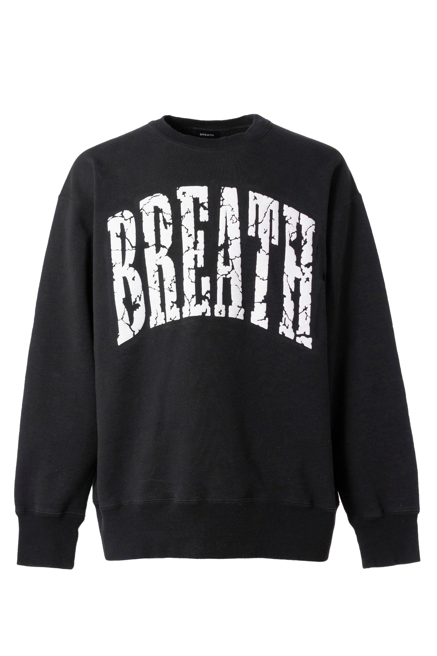 BREATH SS23 CRACK LOGO SWEAT CREW / BLK - NUBIAN