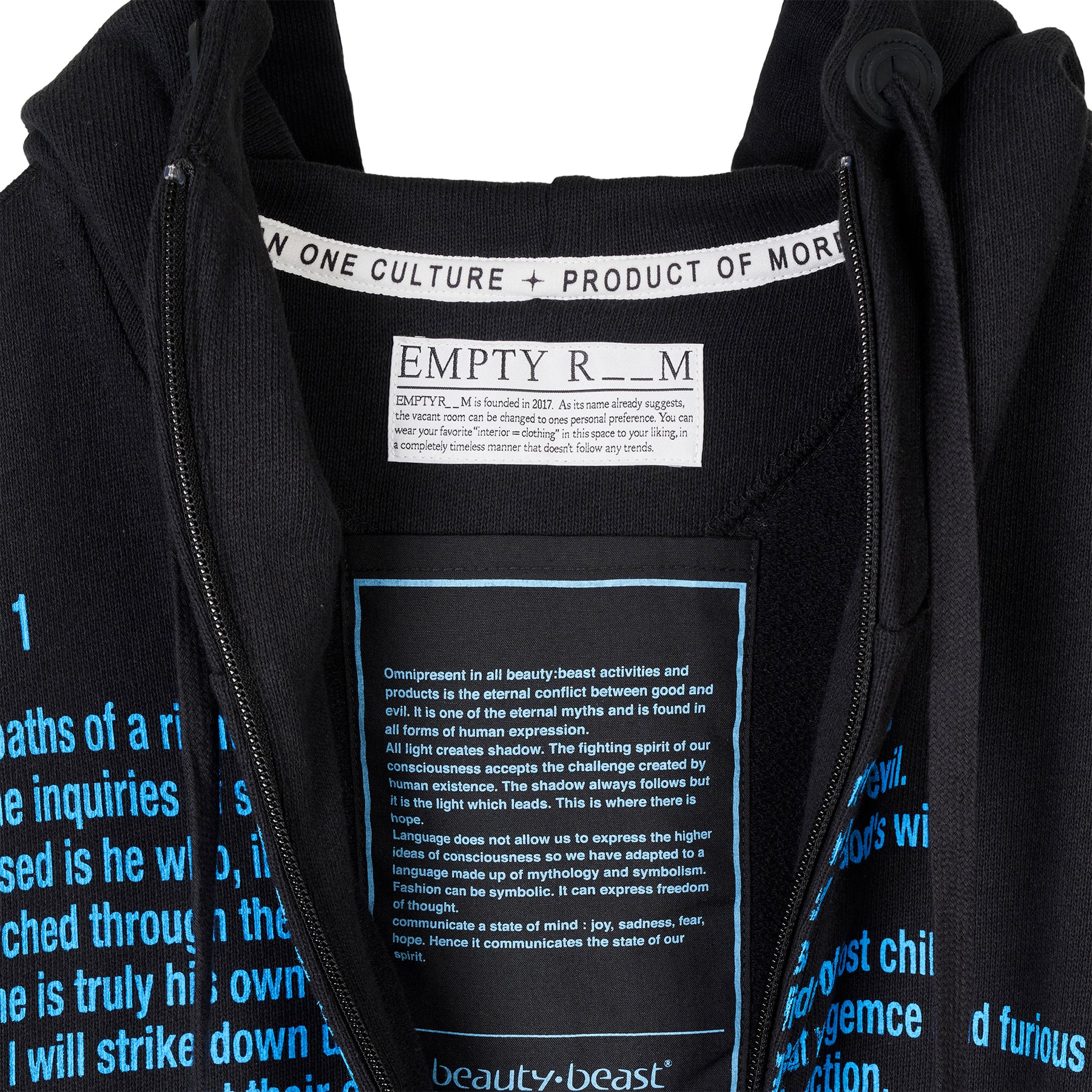 MESSAGE HOODED / BLK
